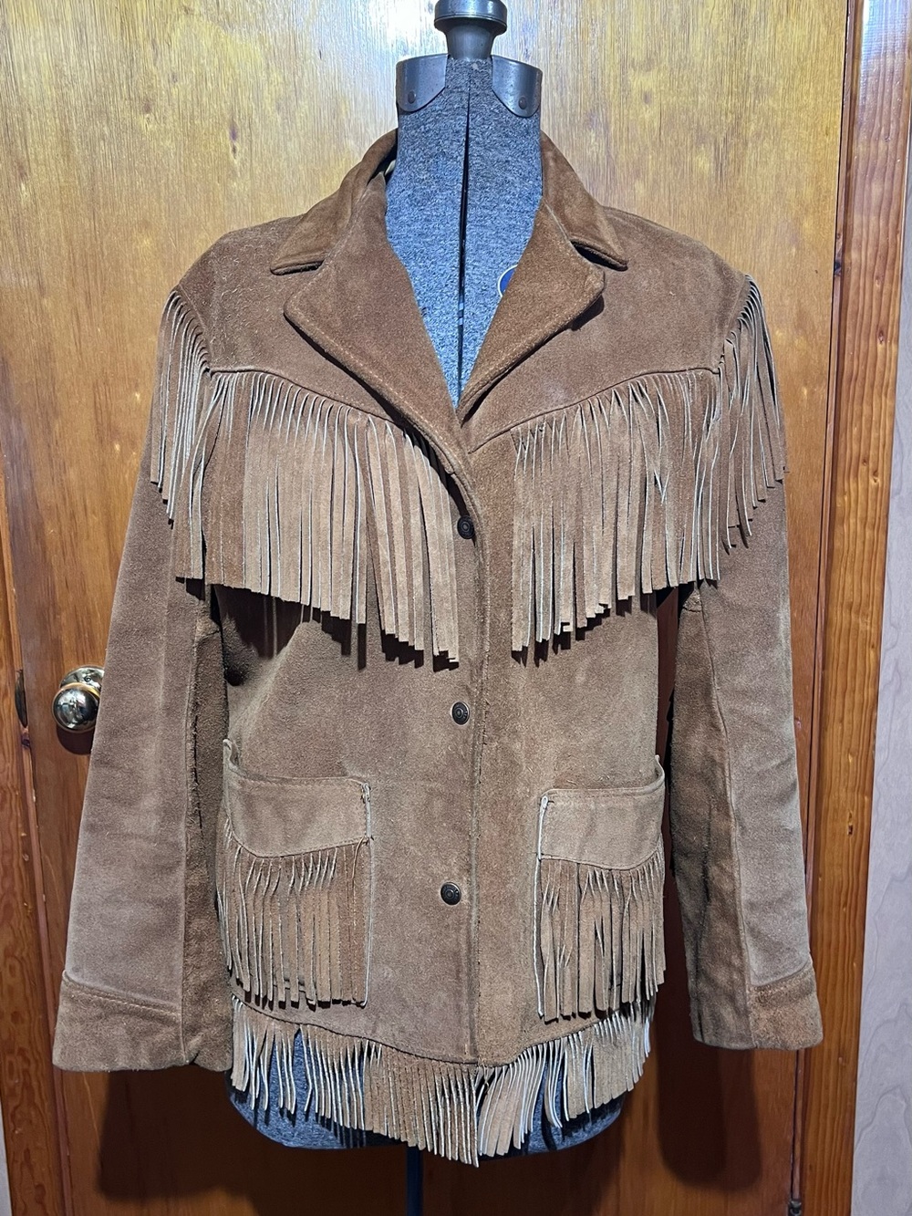 Western Fringe Suede Schott Brand Vintage Jacket Vintage Size 14